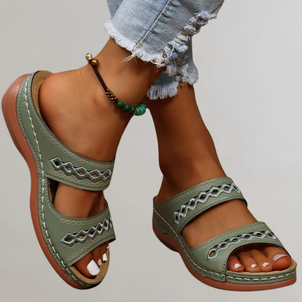 Amalia Stralsund | Elegante Orthopädische Sandalen in Rot