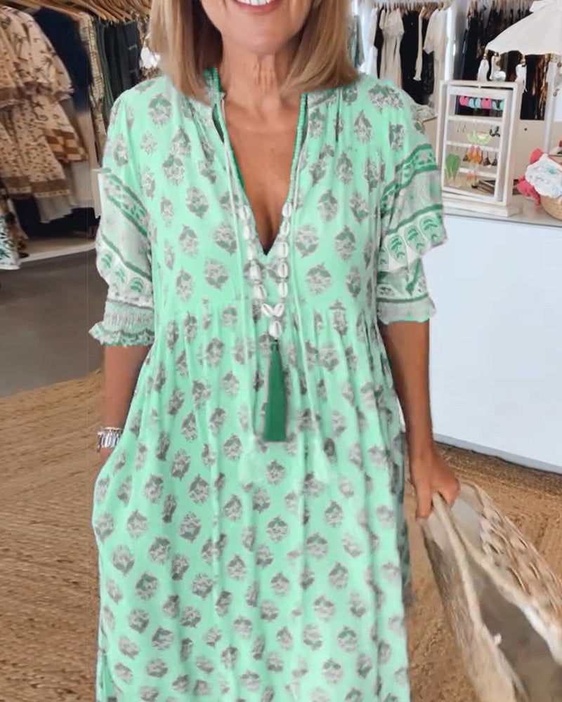 Rosalinde Worms | Boho Kleid in Blau