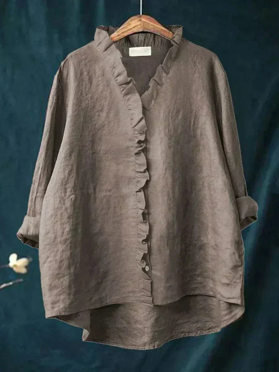 Luise Freiburg | Elegante Sommerbluse in Weiß