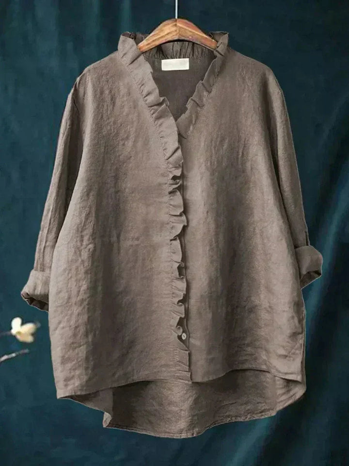Luise Freiburg | Elegante Sommerbluse in Weiß