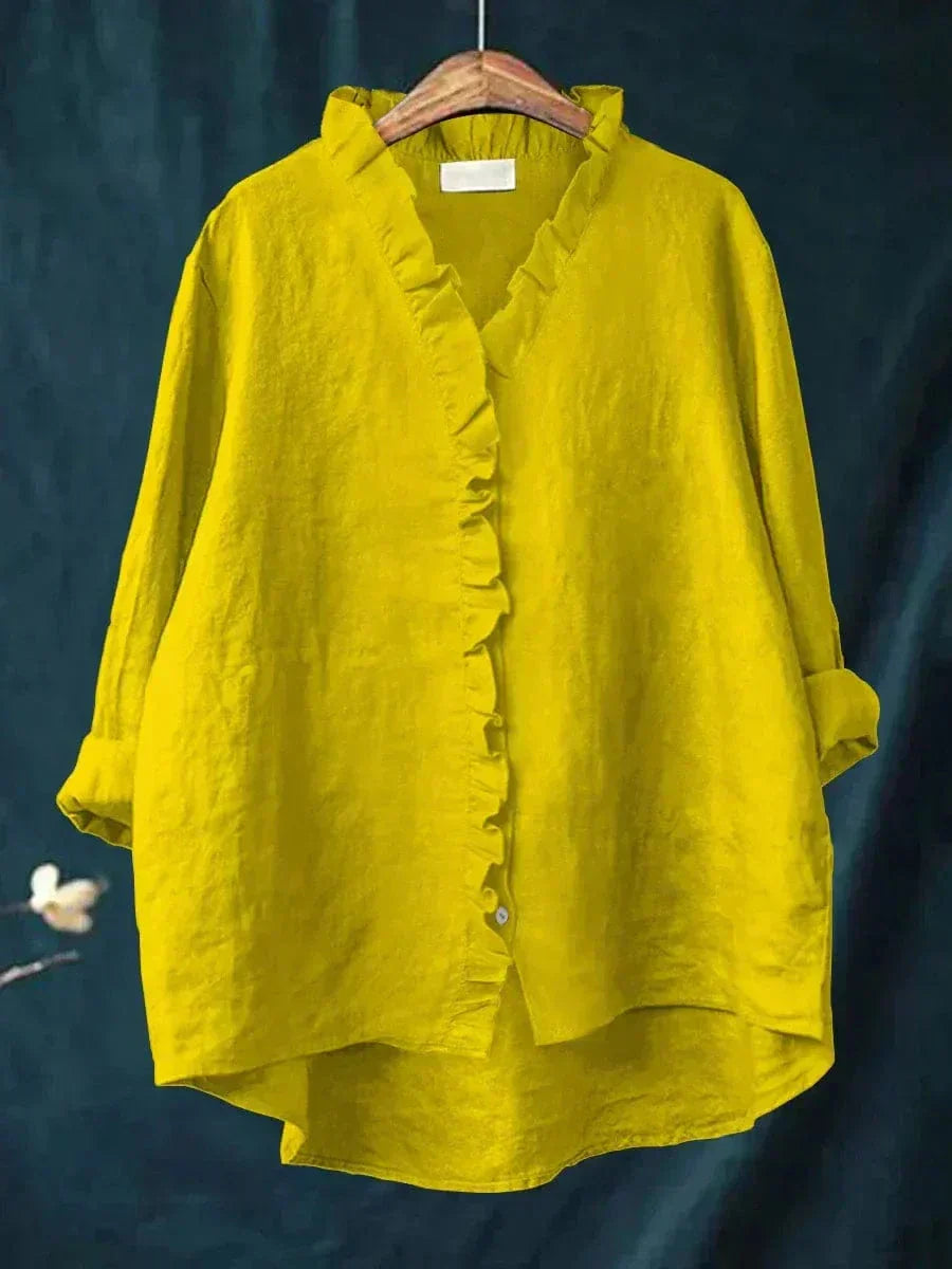 Luise Freiburg | Elegante Sommerbluse in Weiß