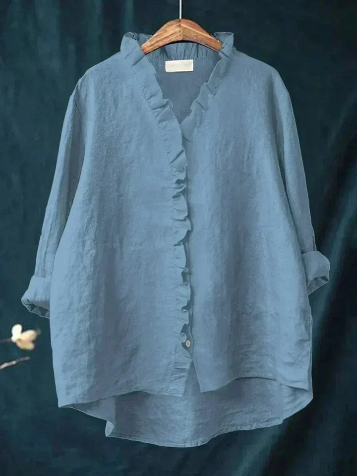 Luise Freiburg | Elegante Sommerbluse in Weiß