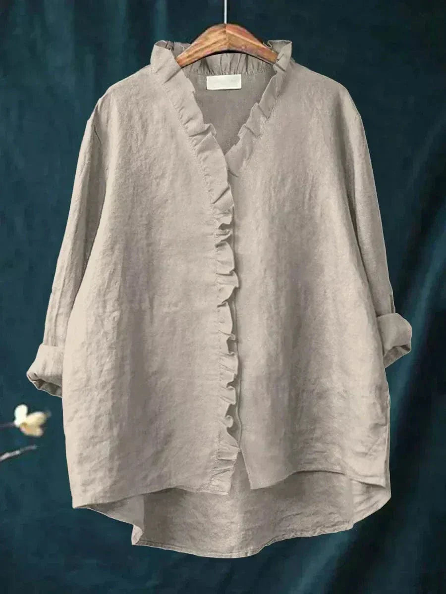 Luise Freiburg | Elegante Sommerbluse in Weiß
