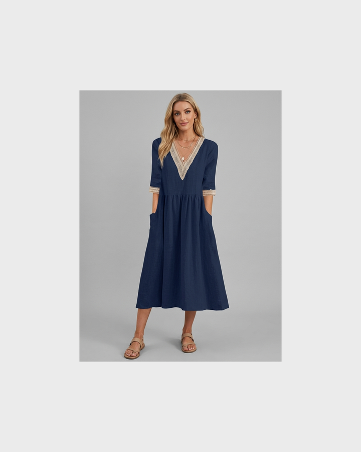 Irmgard Bamberg | Midilange Spitzenkleid