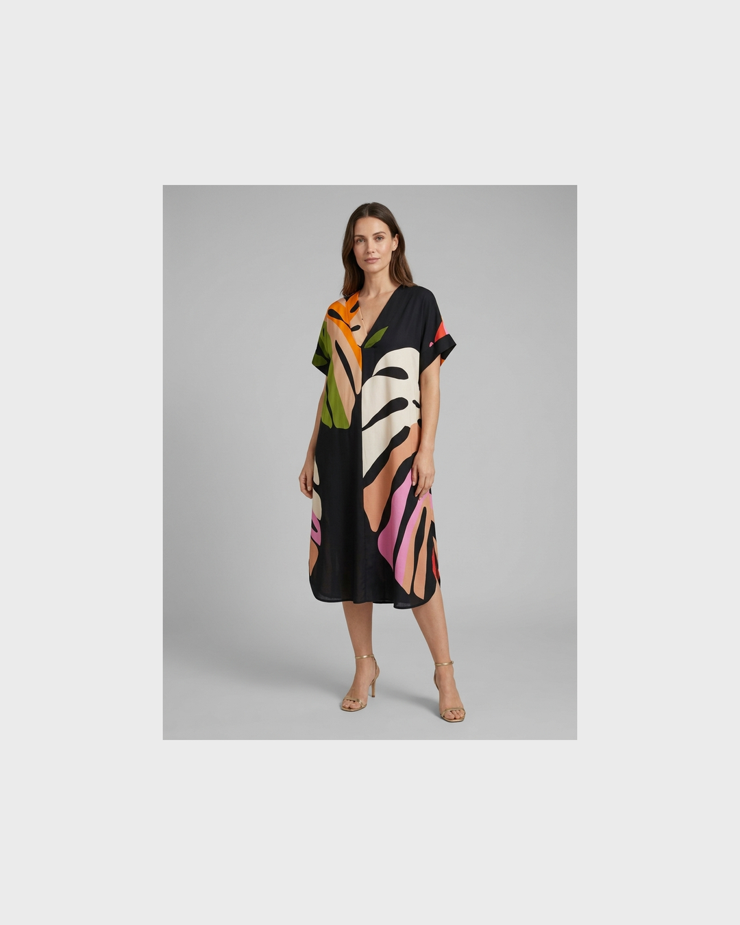 Irmgard Rothenburg | Rianna  Kleid mit Abstraktem Muster