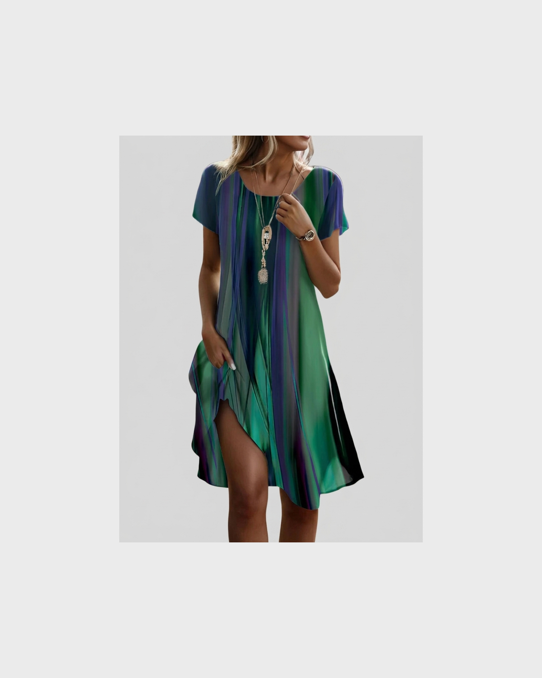 Johanna Wernigerode | Genna  Gradient Boho Lässiges Kleid