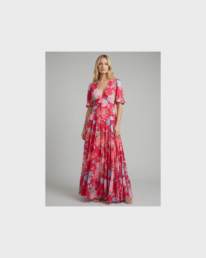 Josefine Bamberg | Floriana  Vibrante Blumenkleid