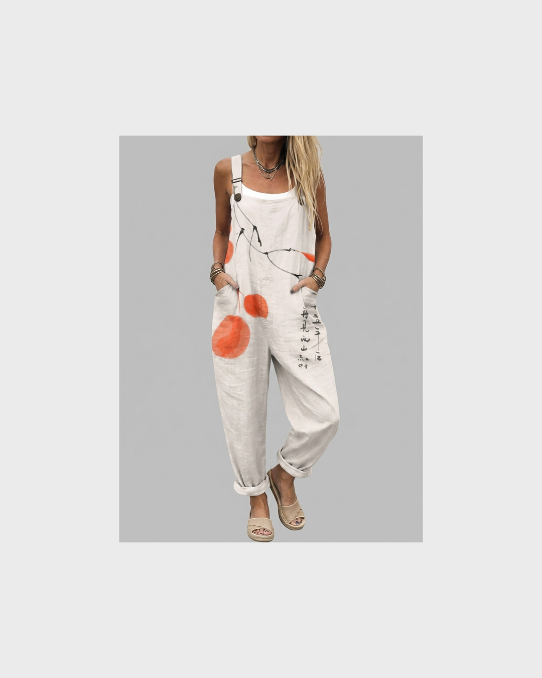 Josefine Goslar | Latzhose mit Punkten Orange