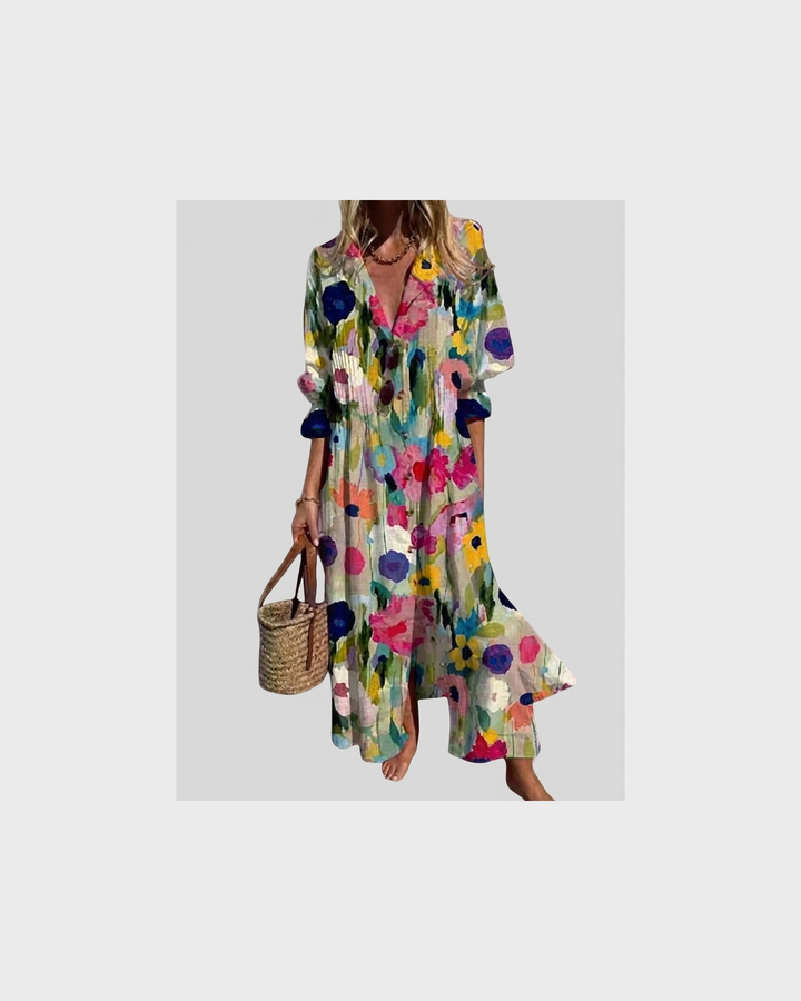 Leonie Marburg | Elegantes Maxikleid im Boho-Stil
