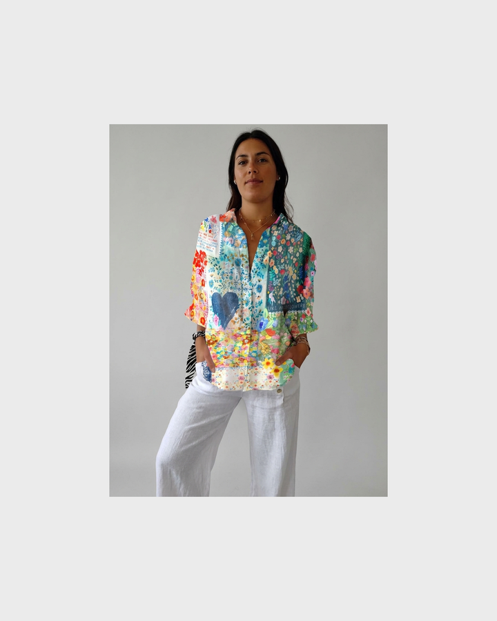 Luise Münster | Leichte und Farbenfrohe Druckbluse