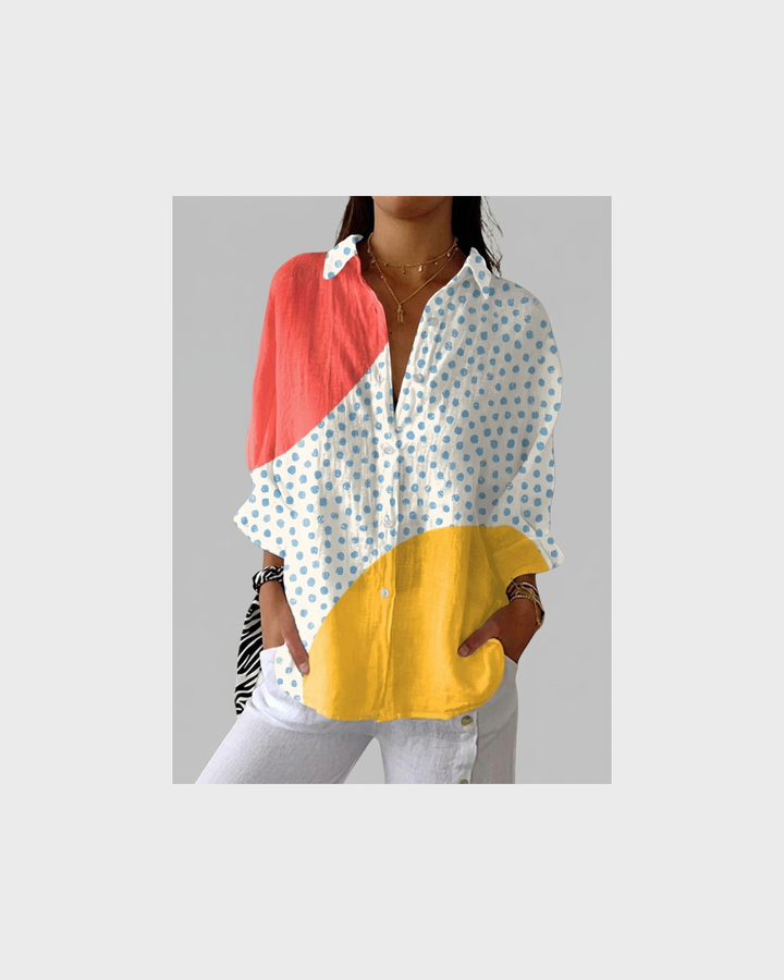 Marlene Trier | Leichte und Farbenfrohe Druckbluse