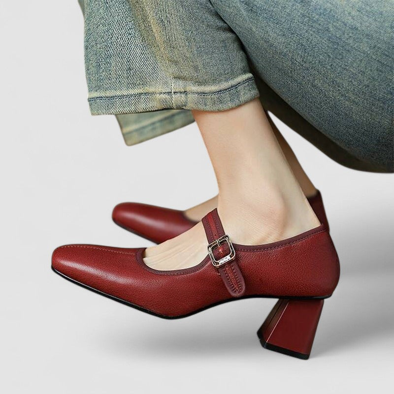 Wilhelmine Rüdesheim | Orthopädische Mary Jane Schuhe in Schwarz