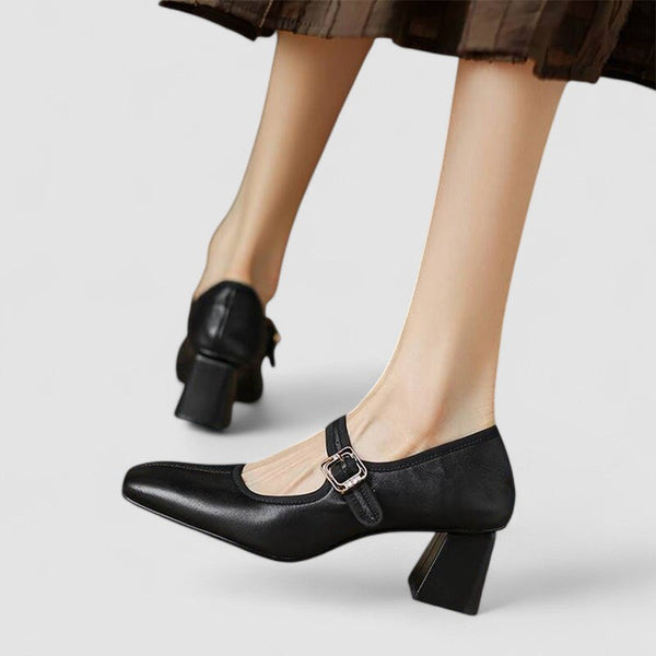Wilhelmine Rüdesheim | Orthopädische Mary Jane Schuhe in Schwarz
