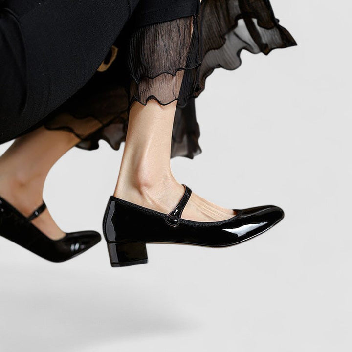 Adelheid Eisenach | Orthopädische Mary Jane Schuhe in Schwarz