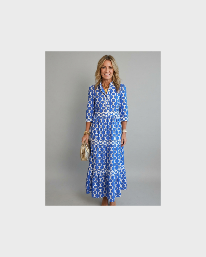 Matilda Bautzen | Midi-Robe mit Kettenmuster