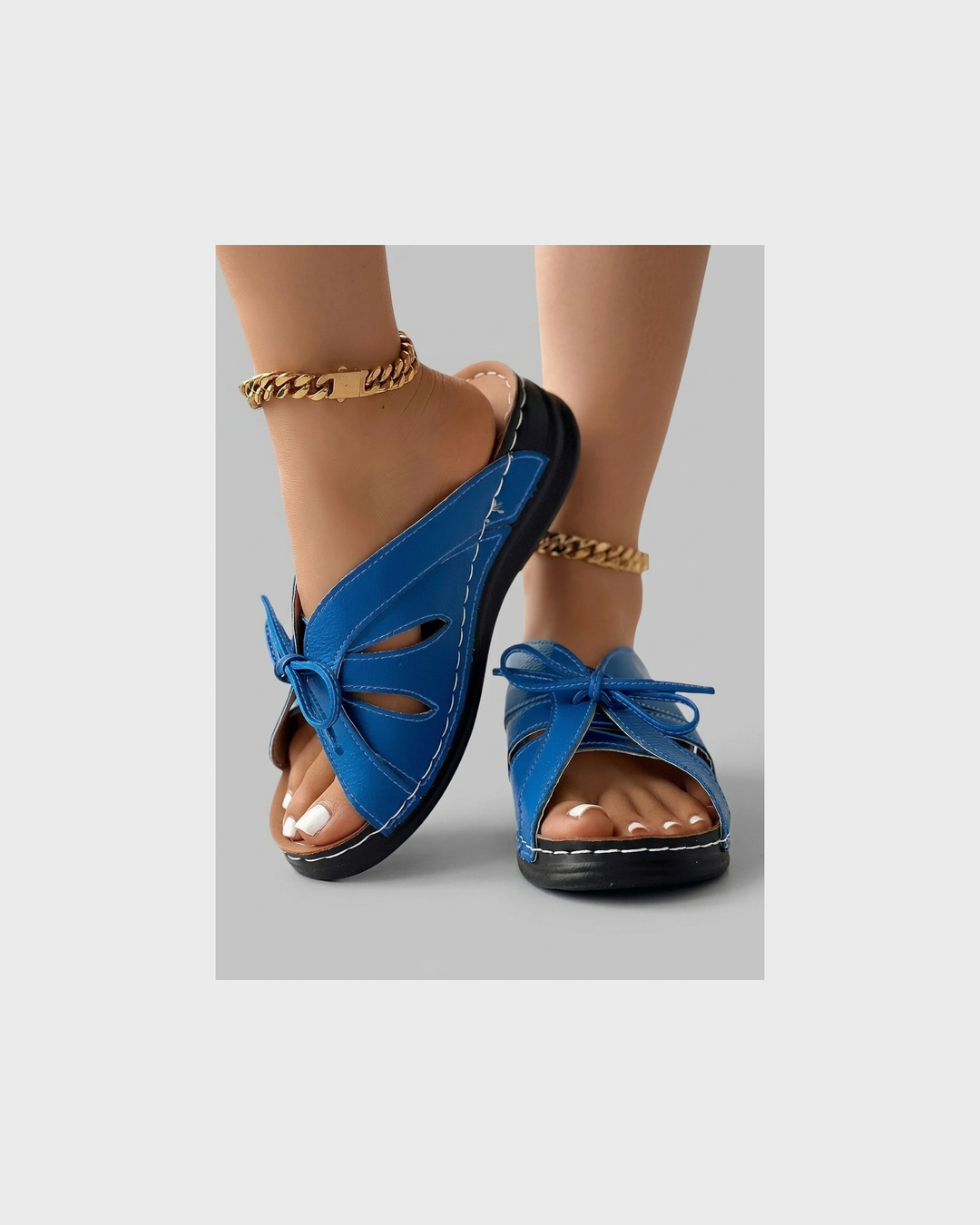 Matilda Schwerin | Schicke Slip-On Sandalen mit Band