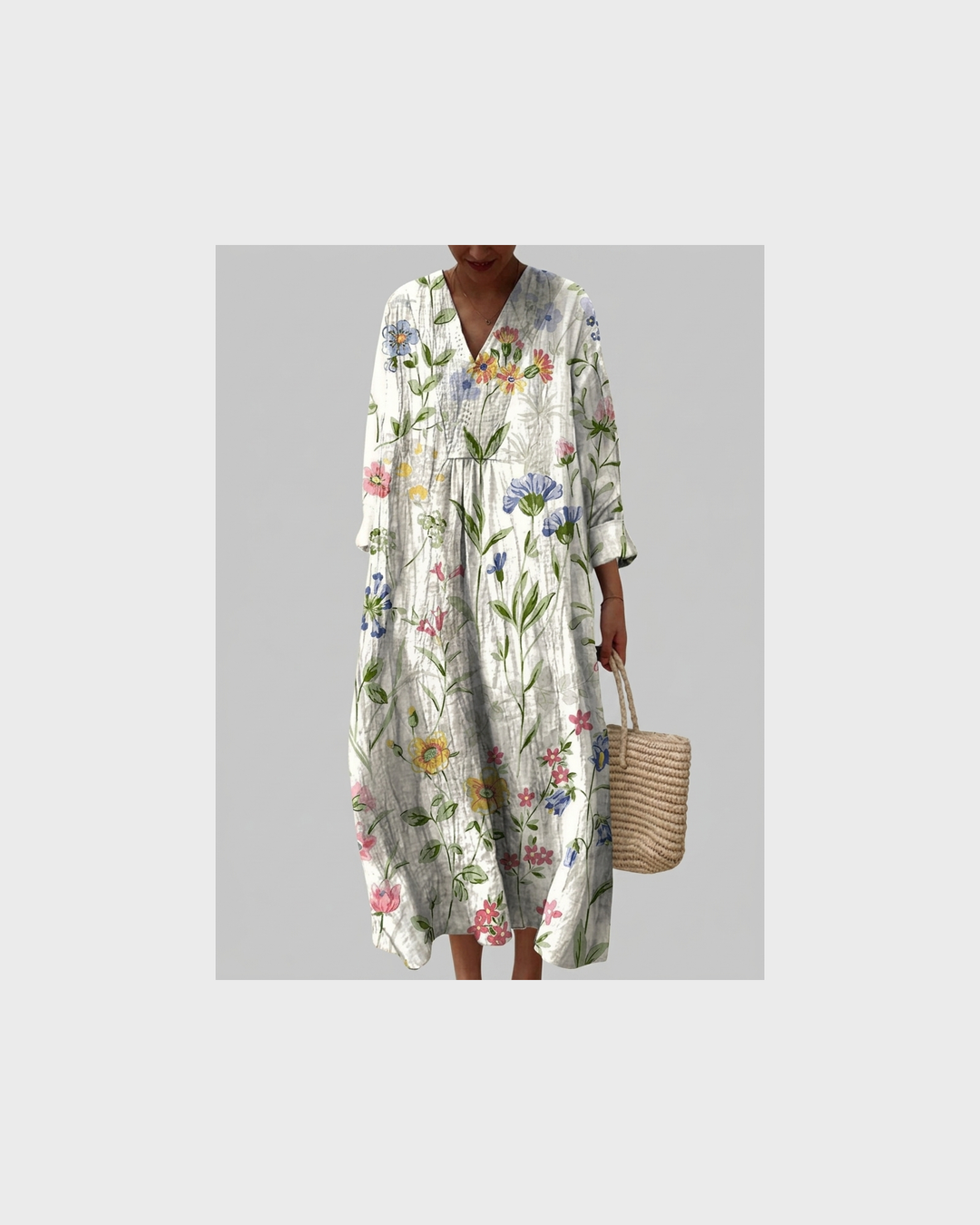Mia Erfurt | Flatterndes Bedrucktes Sommerkleid