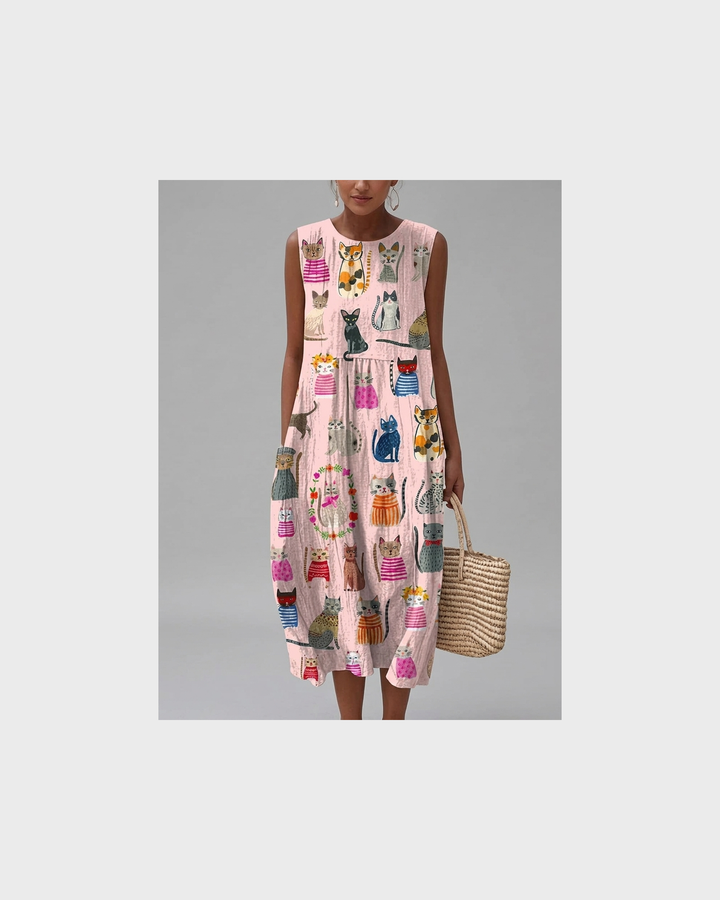 Ottilie Eisenach | Bequeme Ärmellose Sommerkleid