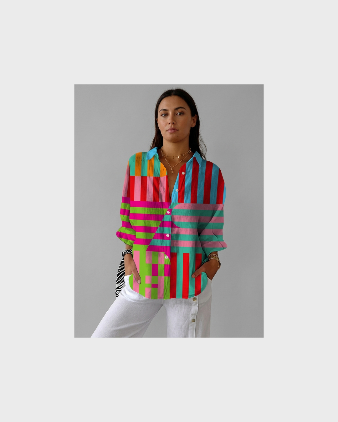 Paulina Coburg | Leichte und Farbenfrohe Druckbluse