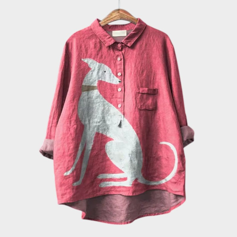 Hildegard Erfurt | Elegante Sommerbluse in Druck 1