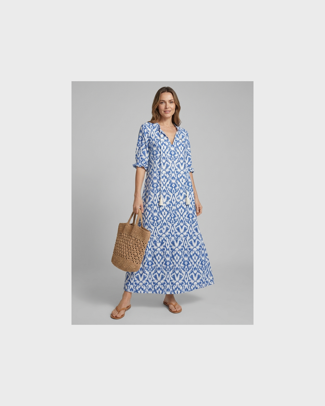 Sieglinde Rothenburg | Boho Midi-Kleid für Einen Ungezwungenen Look