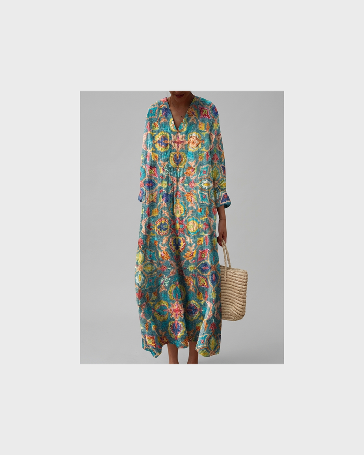 Sofia Meissen | Flatterndes Bedrucktes Sommerkleid