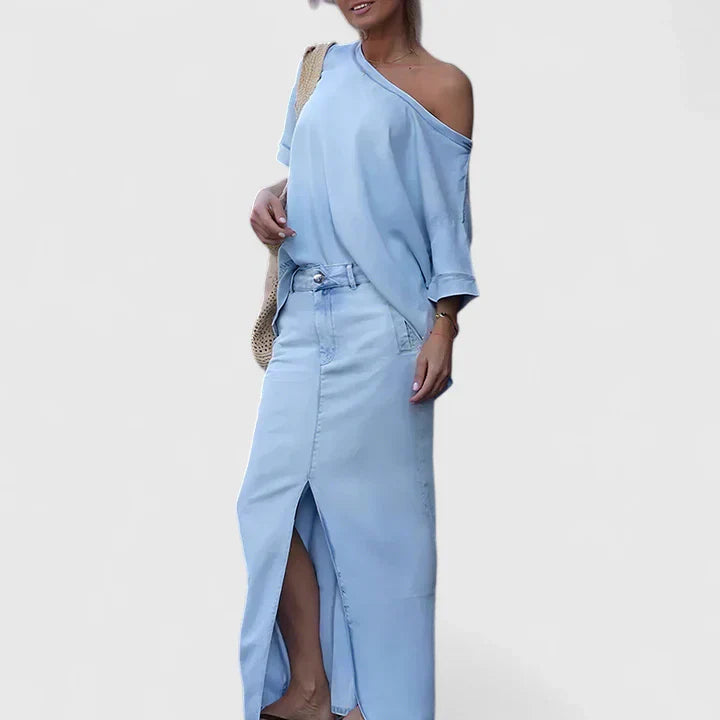 Hildegard Celle | Elegantes Maxi-Rock-Set