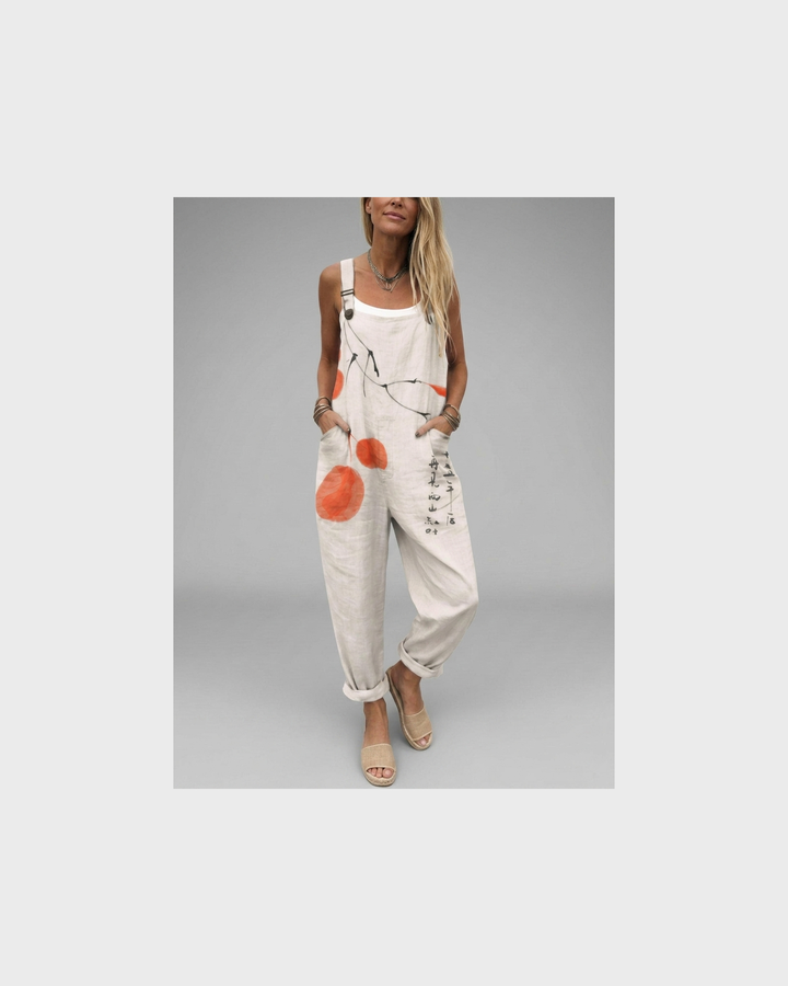 Waltraud Ansbach | Latzhose mit Tusche-Print