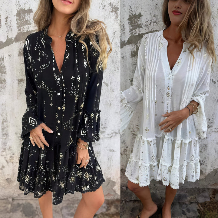 Frieda Tübingen | Boho Kleid in Schwarz