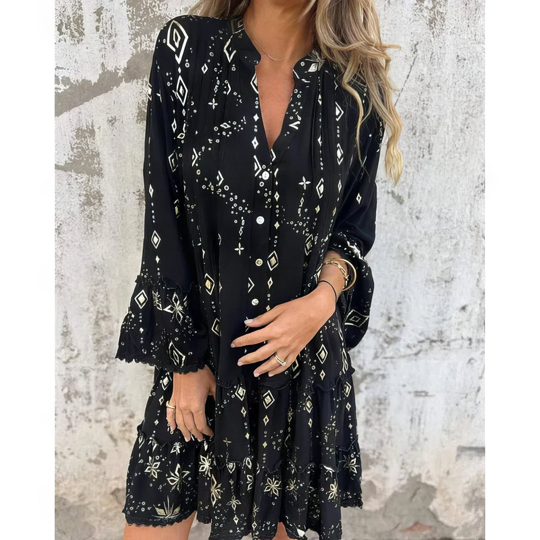 Frieda Tübingen | Boho Kleid in Schwarz