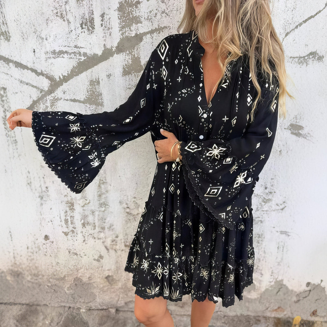 Frieda Tübingen | Boho Kleid in Schwarz